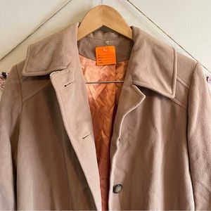 Long Faux-Cashmere Coat